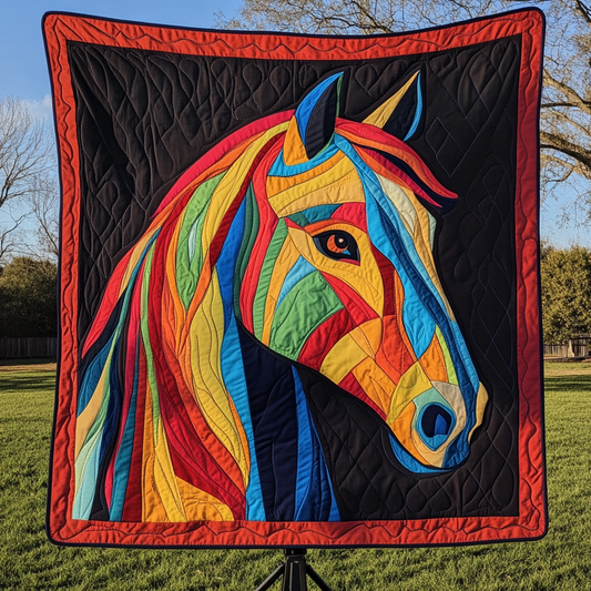 Galloping Spirit Quilted Blanket - Throw (55" x 60")