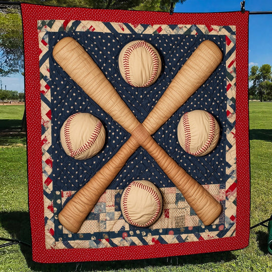 Game Day Quilted Blanket - Throw (55" x 60")