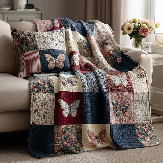 Garden Butterflies Quilted Blanket - Baby (30" x 40") - Pack 1