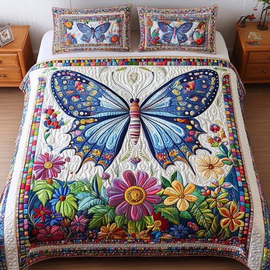 Garden Dreams 3-Piece Quilted Bedding Set - Single (59" x 70")