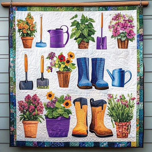 Garden Essentials Quilted Blanket - Throw (55" x 60")