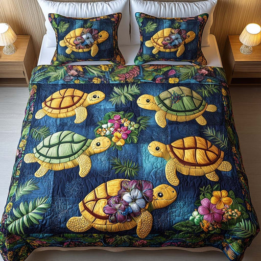 Garden Explorers 3-Piece Quilted Bedding Set - Single (59" x 70")
