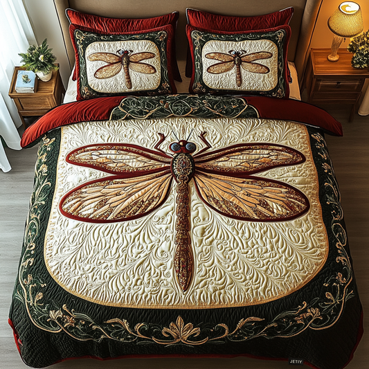 Garden Glider 3-Piece Quilted Bedding Set - Single (59" x 70")