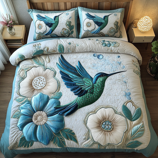 Garden Jewel 3-Piece Quilted Bedding Set - Single (59" x 70")