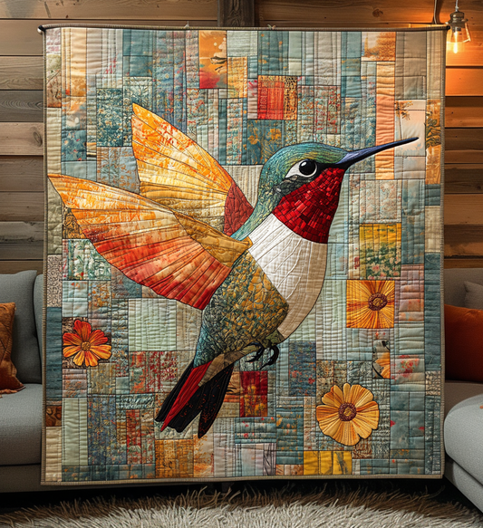 Garden Jewel Quilted Blanket - Throw (55" x 60")