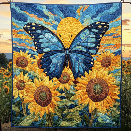 Garden Whispers Quilted Blanket - Throw (55" x 60")
