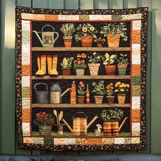 Gardener Delight Quilted Blanket - Throw (55" x 60")