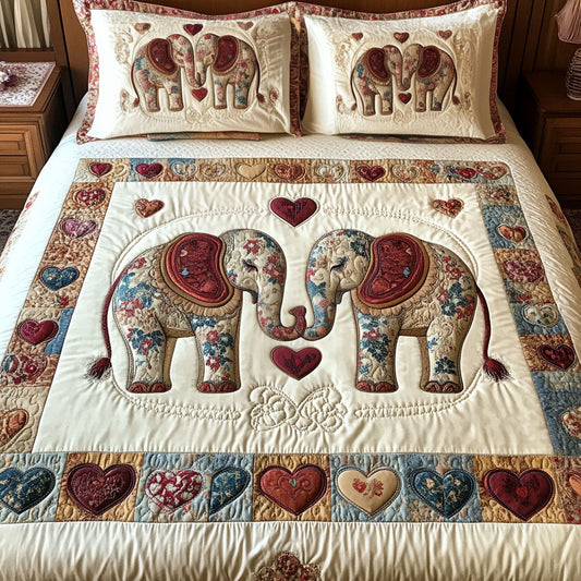 Gentle Giants 3-Piece Quilted Bedding Set - Single (59" x 70")