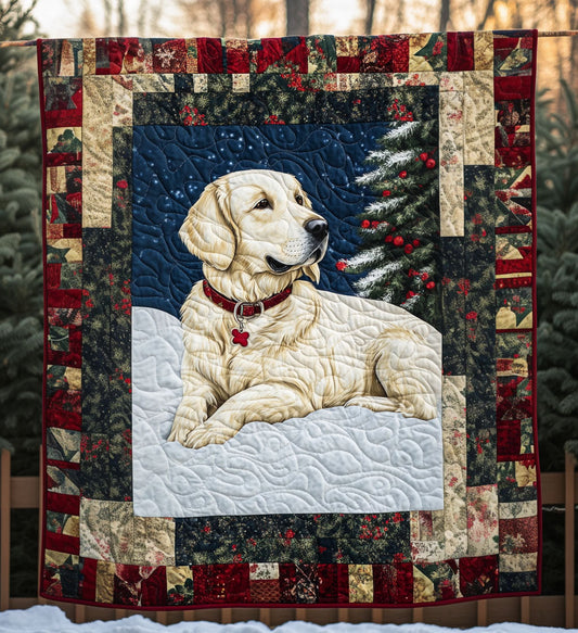 Gentle Golden Quilted Blanket - Throw (55" x 60")