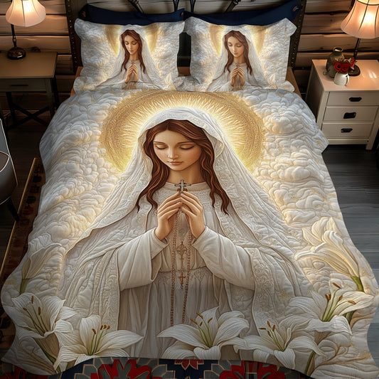 Gentle Mercy 3-Piece Quilted Bedding Set - Single (59" x 70")