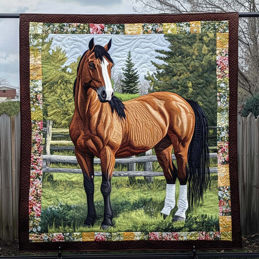 Gentle Strength Quilted Blanket - Throw (55" x 60")