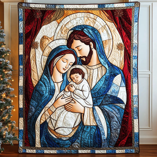 Gentle Strength Quilted Blanket - Throw (55" x 60")