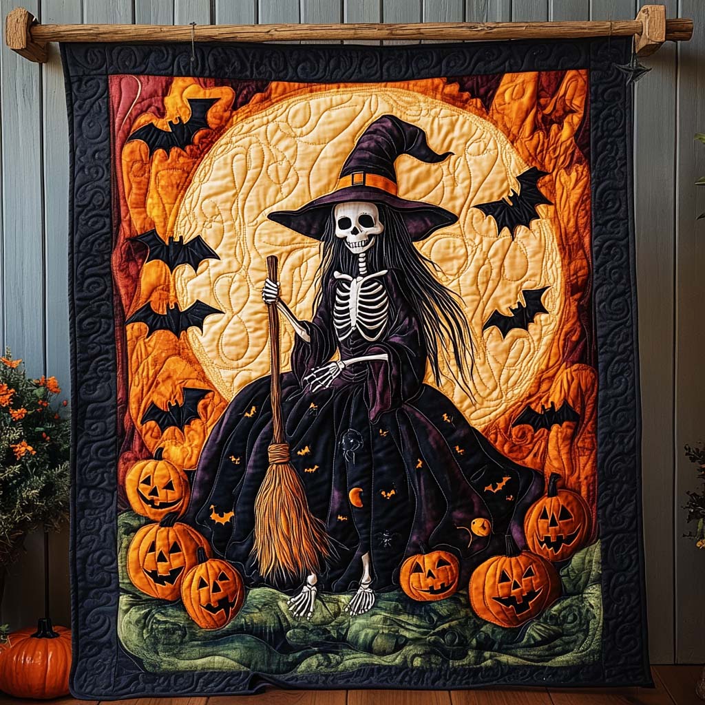 Throw (55'' x 60'') /Autumn Night Quilted Blanket