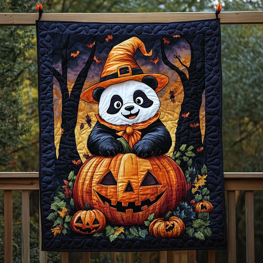 Ghostly Gathering Quilted Blanket - Throw (55" x 60")