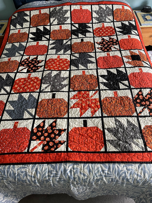 Ghoulish Delight Quilted Blanket - Throw (55" x 60")