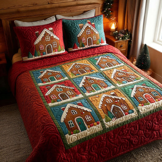 Ginger Village 3-Piece Quilted Bedding Set - Single (59" x 70")