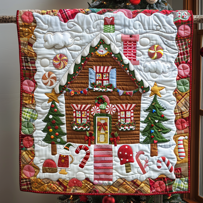 Throw (55'' x 60'') /Gingerbread Delight Quilted Blanket