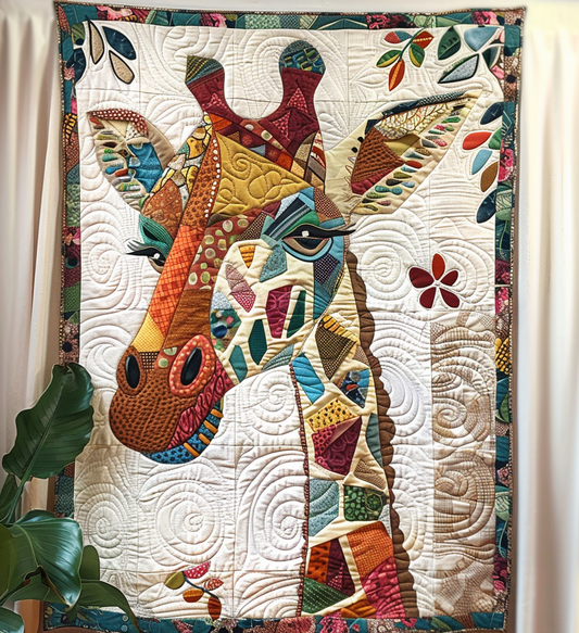 Giraffe Grove Quilted Blanket - Throw (55" x 60")