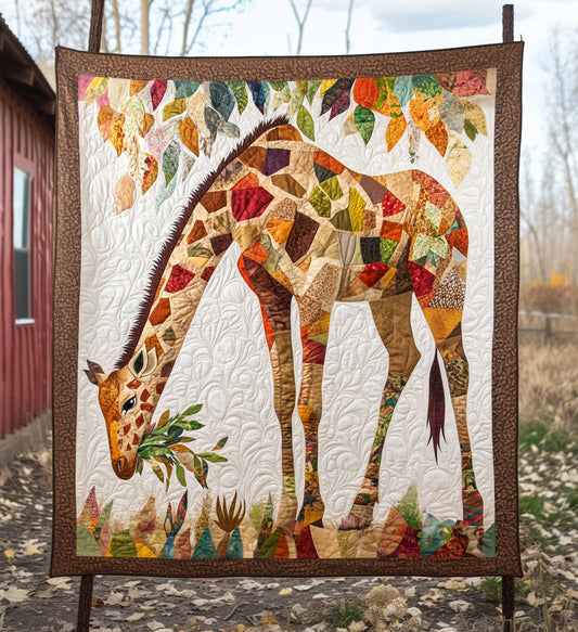 Giraffe Serenade Quilted Blanket - Throw (55" x 60")