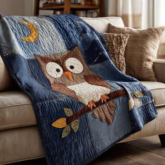 Glimmering Night Owl Quilted Blanket - Baby (30" x 40") - Pack 1
