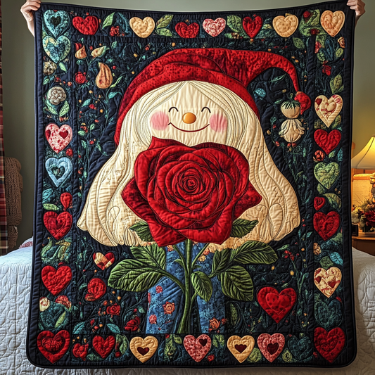 Gnome Love Symphony Quilted Blanket - Throw (55" x 60")