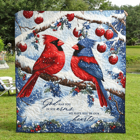 God Has You In His Arms Art Quilt Hanging - Baby (30" x 40")