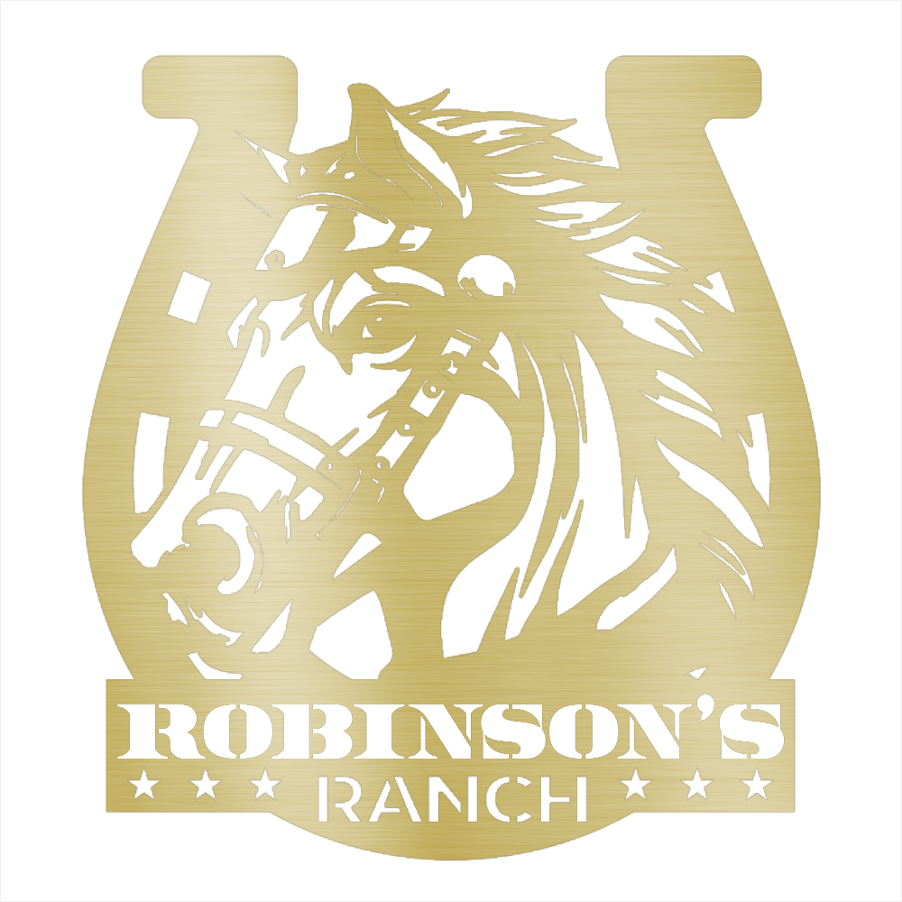 Custom Ranch Sign Steel Wall Decor