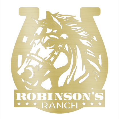 Custom Ranch Sign Steel Wall Decor