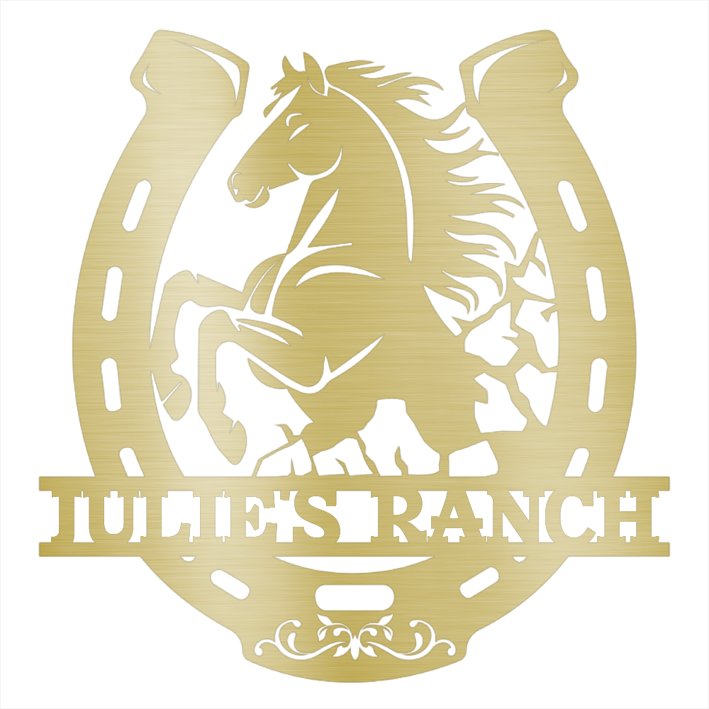 Personalized Horse Ranch  Steel Wall Decor