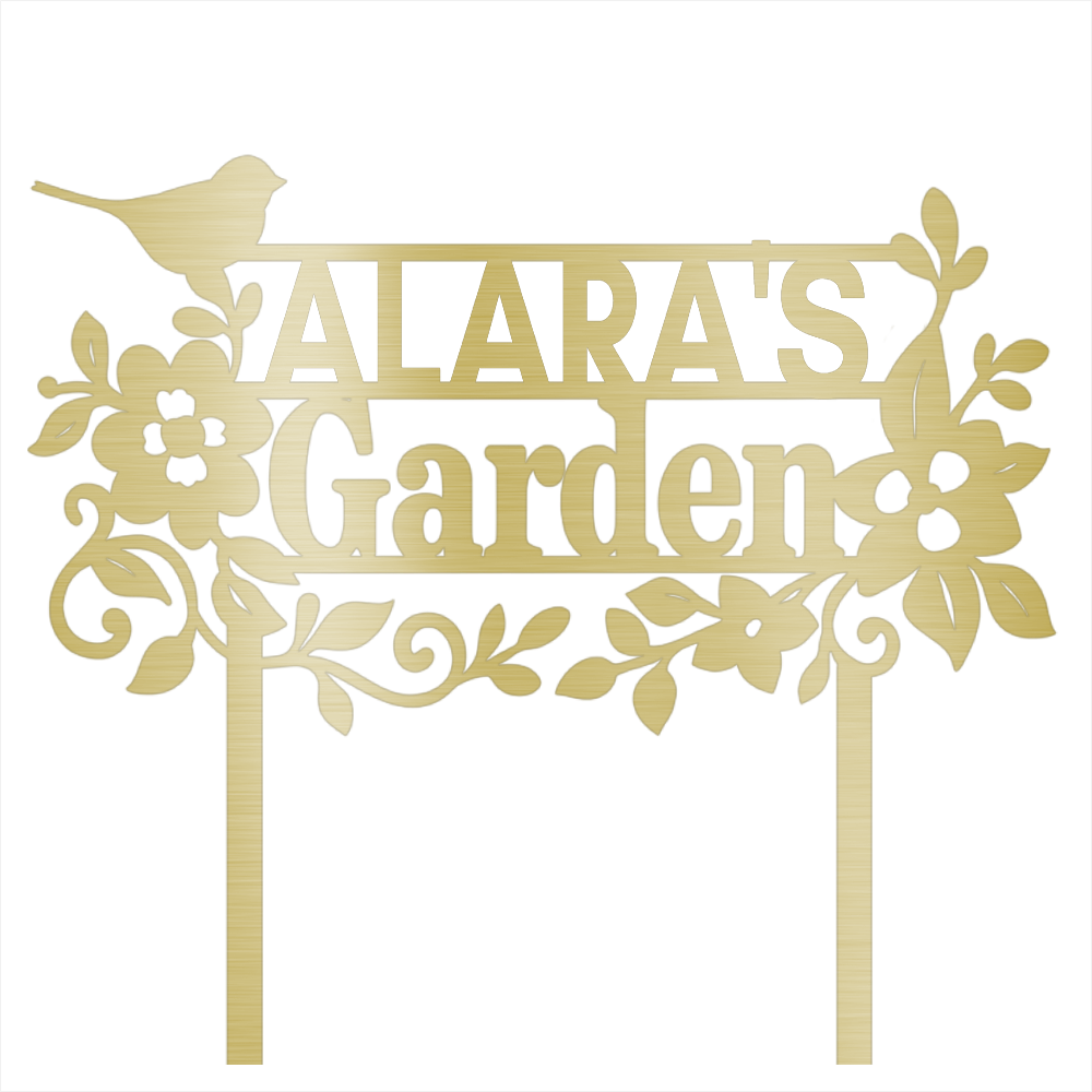 Custom Garden Name Steel Design 7