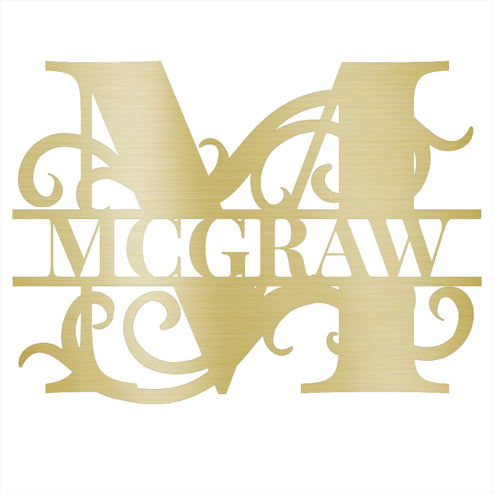 Personalized Family Name Steel Wall Decor 2
