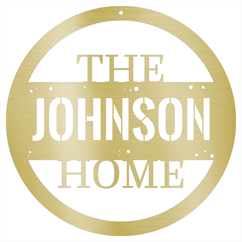 Personalized Home Steel Wall Decor