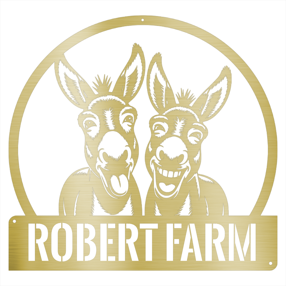 Personalized Donkey Steel Wall Decor