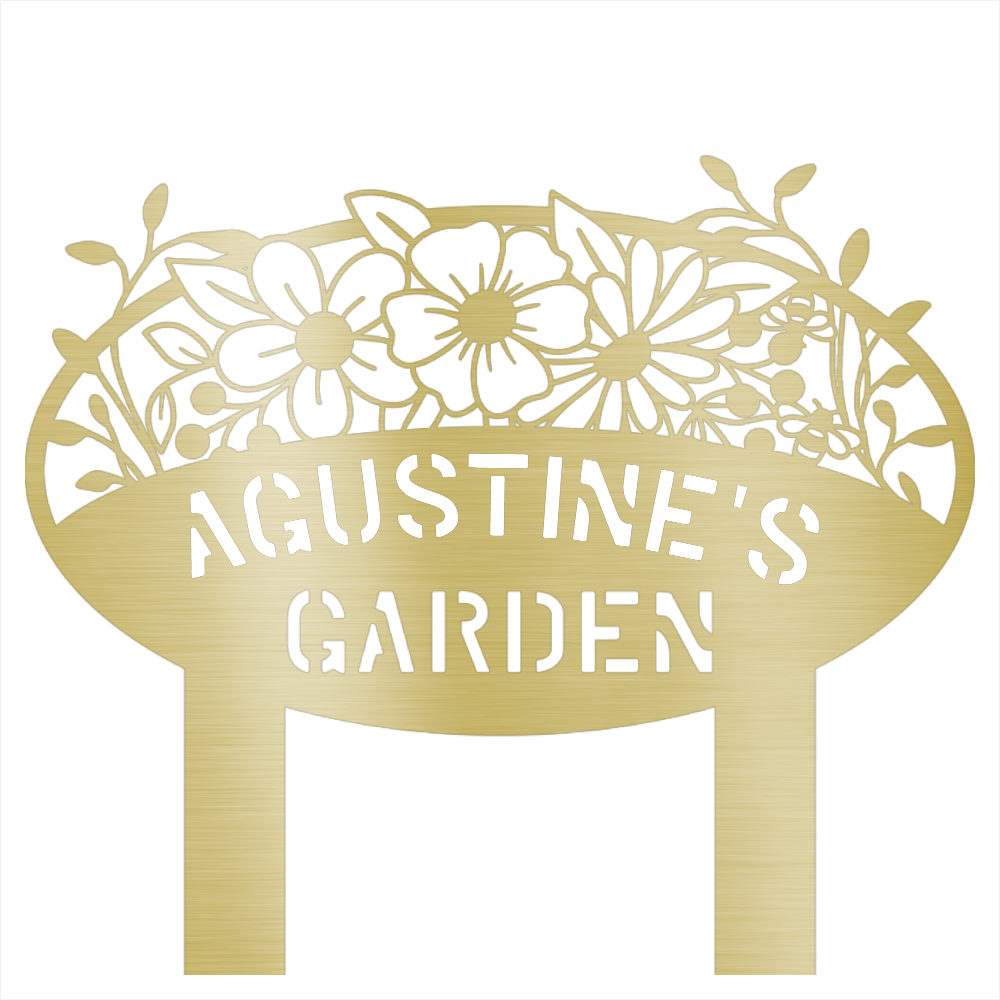 Custom Garden Name Steel Wall Decor 2