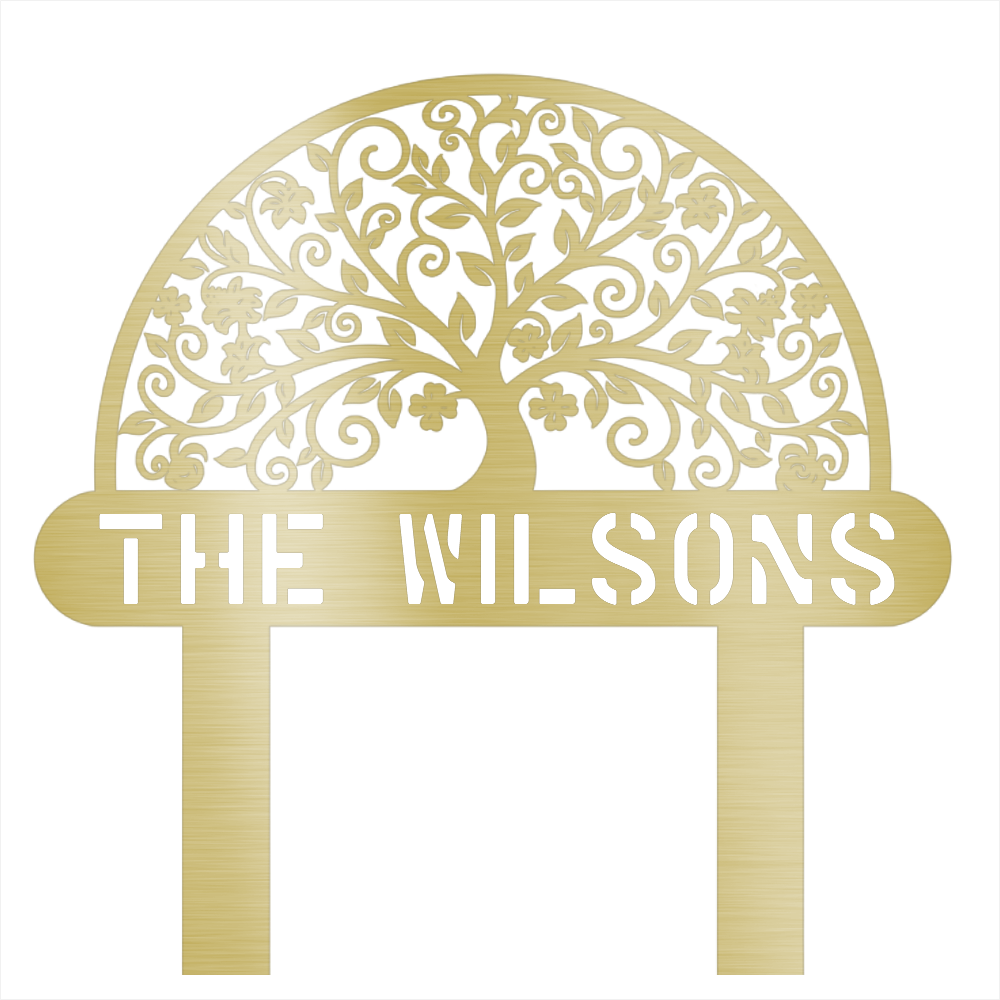 Custom Garden Name Steel Wall Decor 5