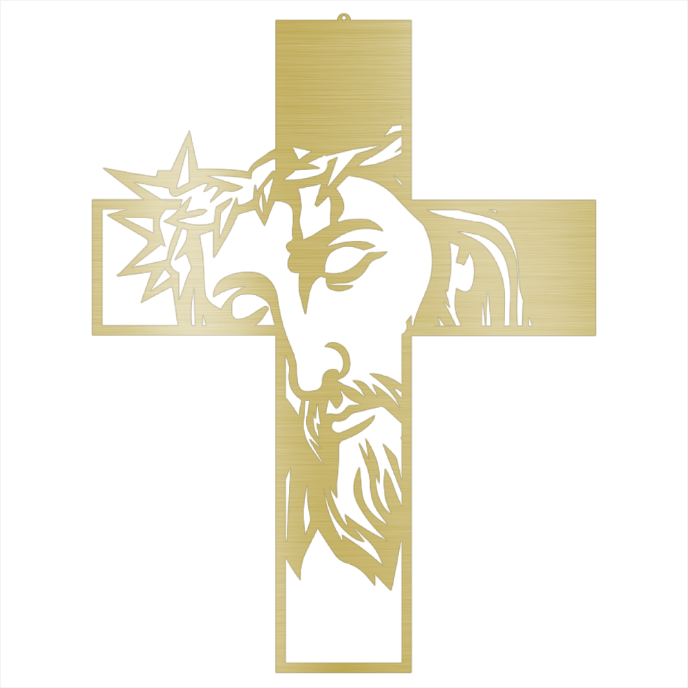 Jesus Black Metal Cross Sign