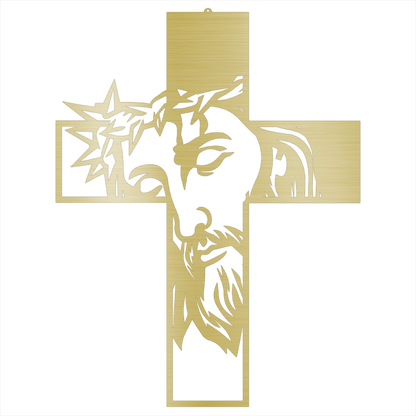 Jesus Black Metal Cross Sign