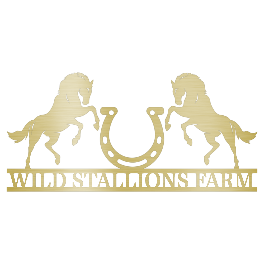 Custom Horse Ranch Steel Wall Decor