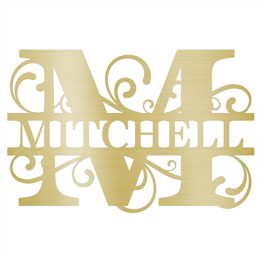 Custom Last Name Steel Wall Decor