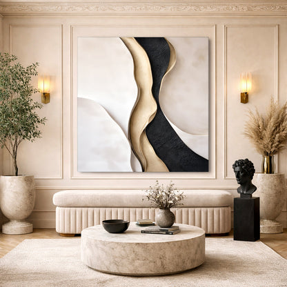 Golden Flow - canvas