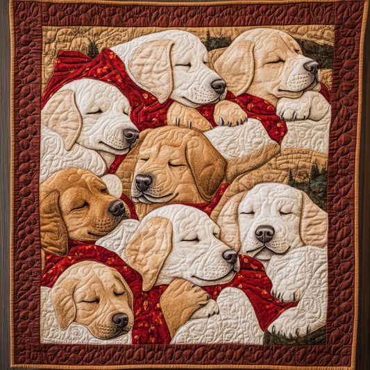 Golden Joy Quilted Blanket - Throw (55" x 60")