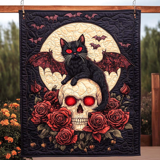 Gothic Guardian Quilted Blanket - Throw (55" x 60")