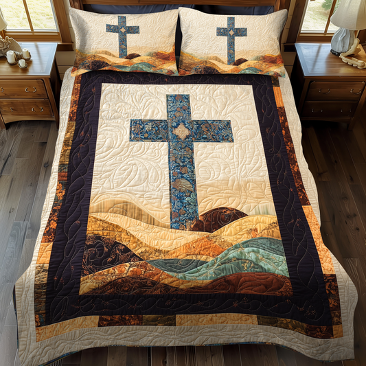 Grace and Salvation 3-Piece Quilted Bedding Set - Single (59" x 70")