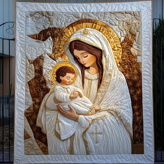 Graceful Adoration Quilted Blanket - Throw (55" x 60")