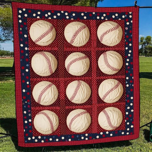 Grand Slam Quilted Blanket - Throw (55" x 60")