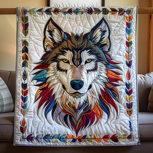 Guardian Of The Wild Quilted Blanket - Throw (55" x 60")