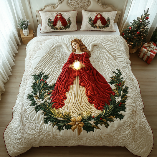 Guardian Of Peace Quilted Bedding Set - Single (59" x 70")