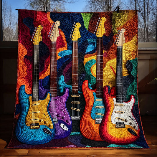 Guitar Harmony Quilted Blanket - Baby (30" x 40") - Pack 1