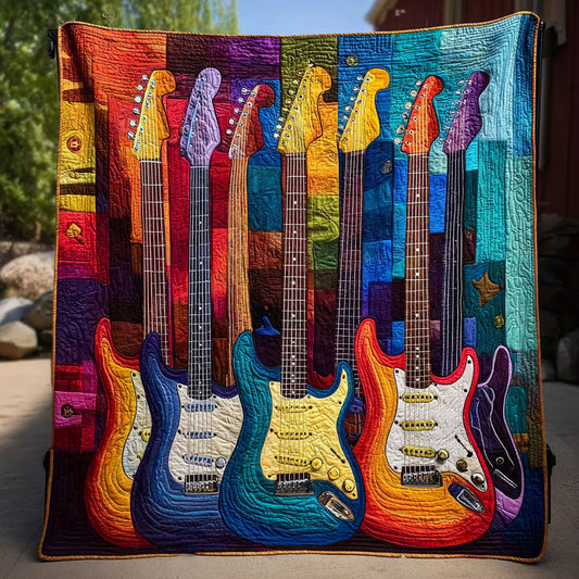 Guitar Vibes Quilted Blanket - Baby (30" x 40") - Pack 1