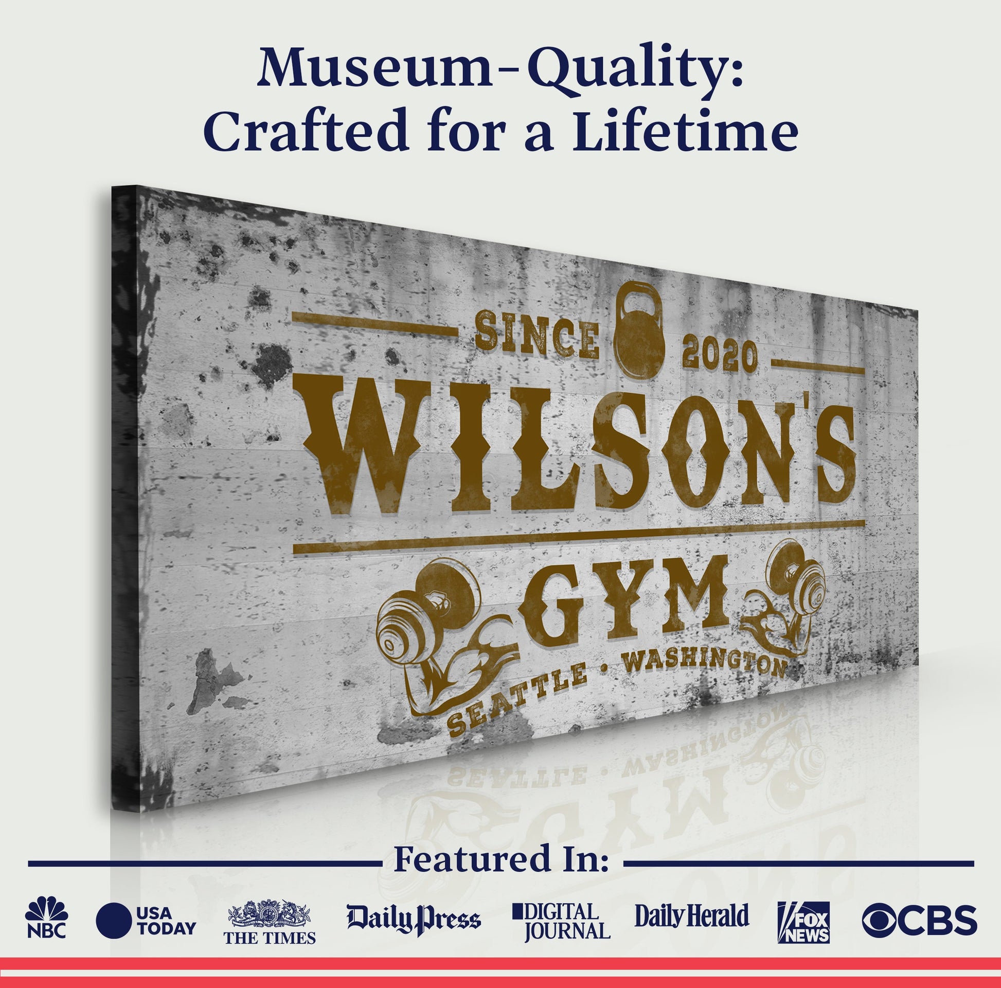 Gym Sign XV - canvas